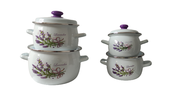 Набір каструль Лаванда із кришками 4 шт. (9291)