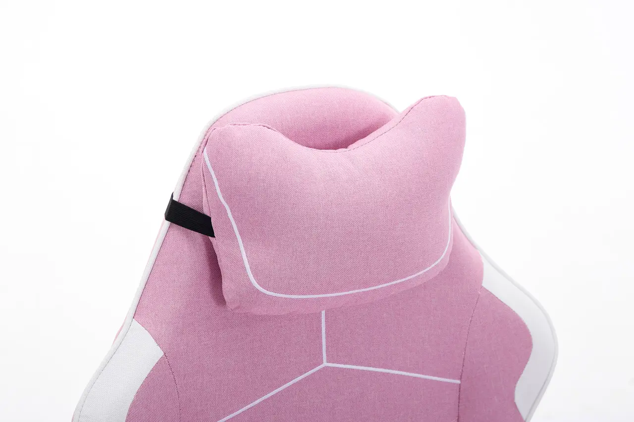 Крісло комп'ютерне Deus ED09 текстиль з підставкою для ніг Рожево-білий (2976) - фото 10 Крісло комп'ютерне Deus ED09 текстиль з підставкою для ніг Рожево-білий (2976) - фото 10