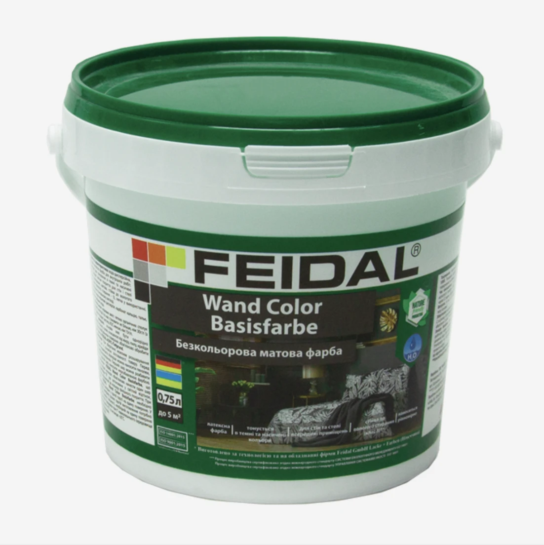 Краска латексная бесцветная Feidal Wand Color Basifarbe 0,75 л (1886454968)