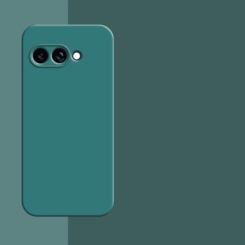 Силіконовий чохол для Google Pixel 9a (з мікрофіброю всередині) Темно-зелений