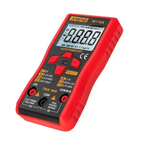 Мультиметр цифровий Aneng M118A автовибір True RMS NCV 5999 відліків (572958)