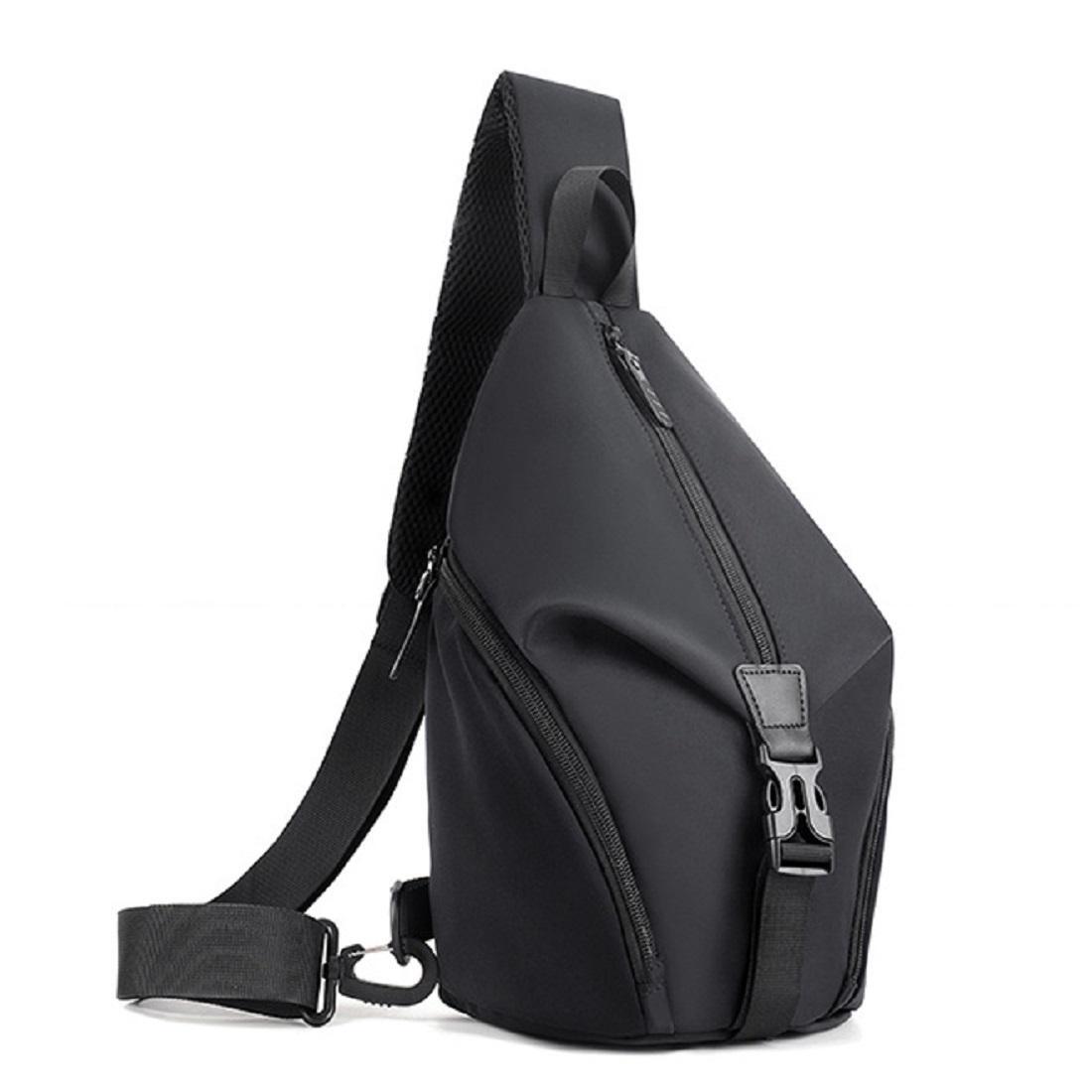 Мужская сумка через плечо Royal Bag ATN01-T-L22802A на два отдела Черный (6302)