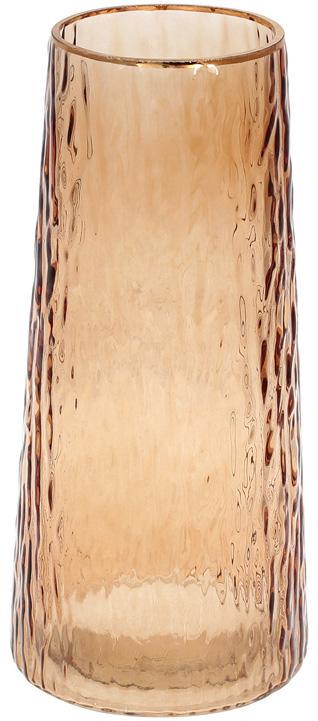 Ваза декоративная Ancient Glass Шанхай 24х11 см стекло Бежевый (BD-591-298)