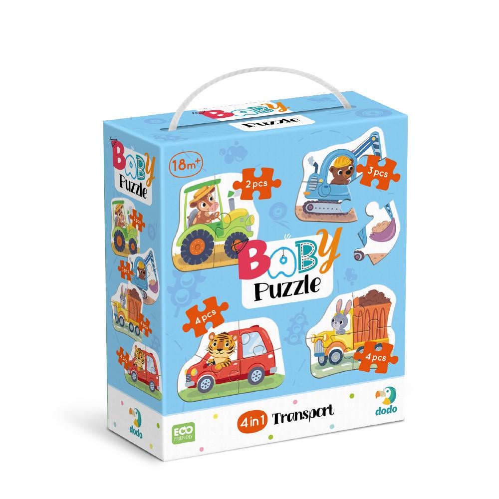 Пазли DoDo Baby puzzle 4в1 Транспорт (300685)