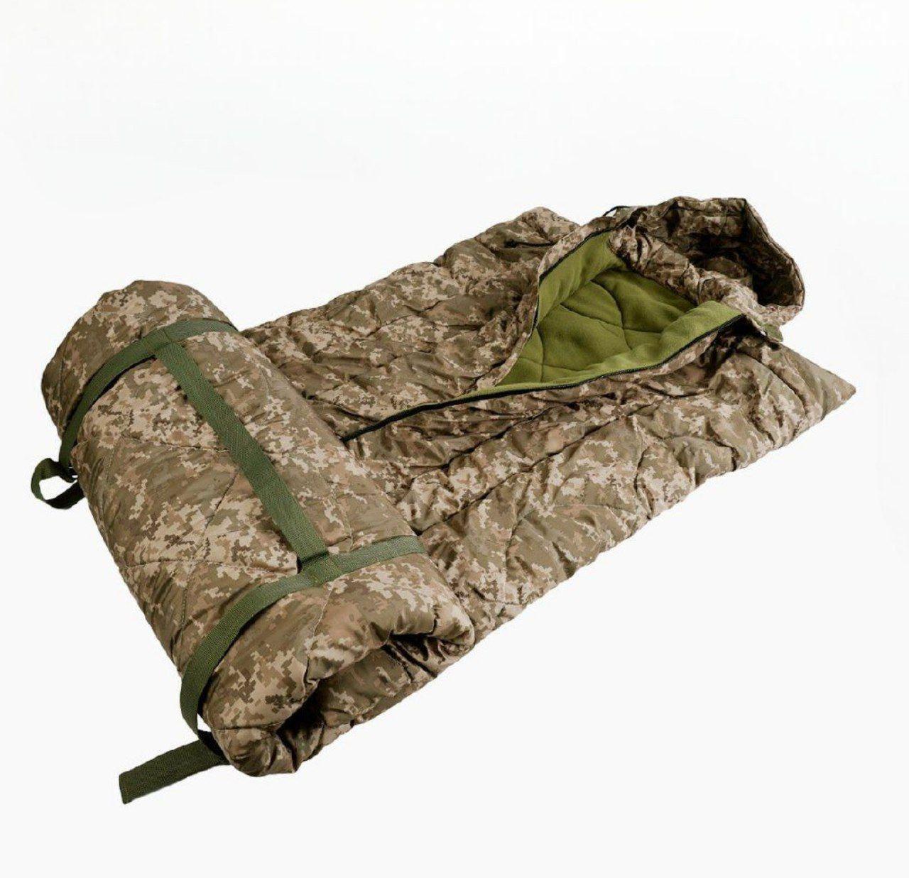 Спальный мешок из полиэстера на овчине 195x90 см (163142)