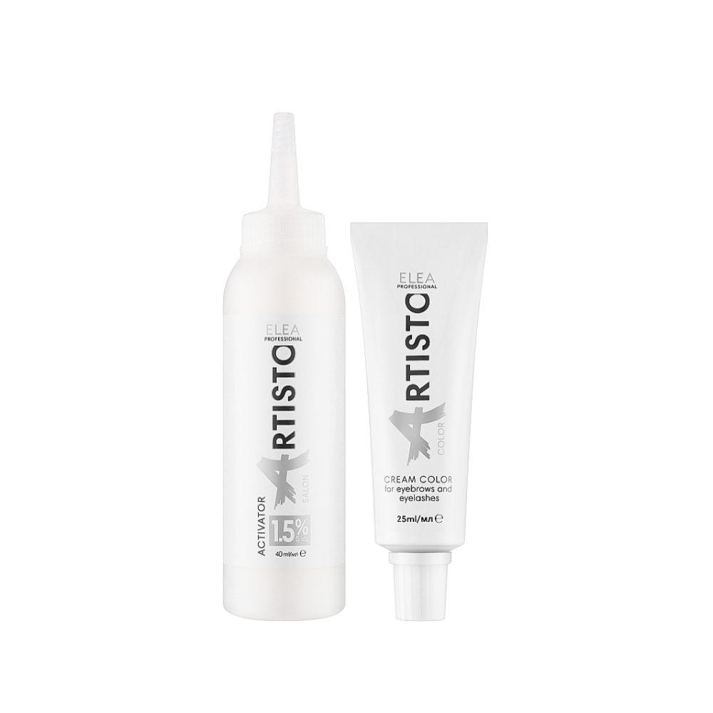Фарба для брів і вій Elea Professional Artisto Cream Color For Eyebrows And Eyelashes 65 мл Коричнево-мідний 6.74 (0004)