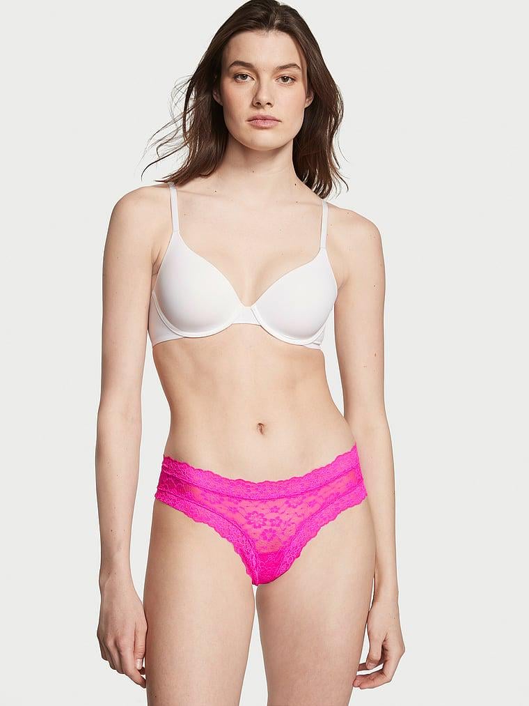 Трусики мережевні Victoria's Secret Lace Cheeky Panty Pink XS Рожевий (26645631) Трусики мережевні Victoria's Secret Lace Cheeky Panty Pink XS Рожевий (26645631)