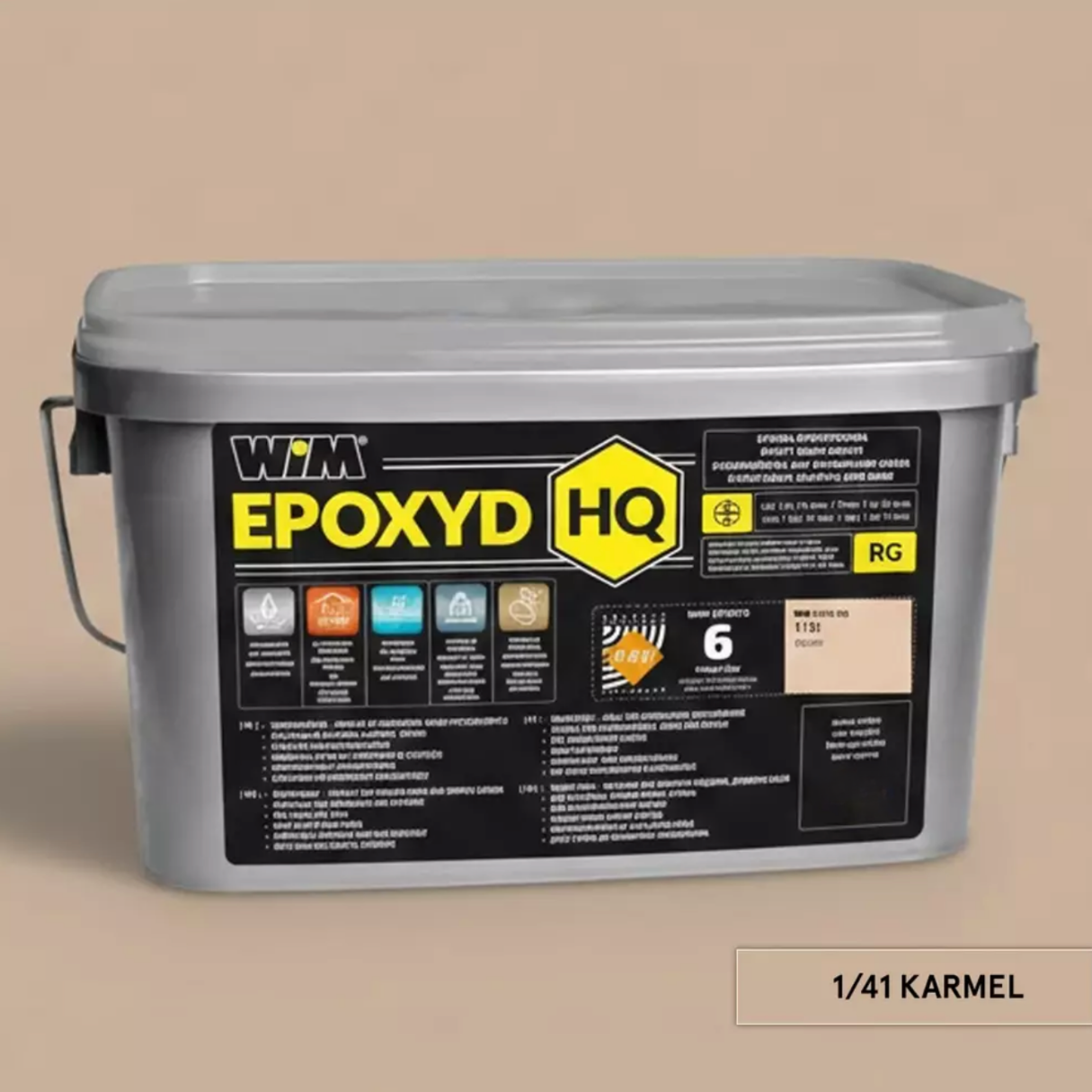 Епоксидна фуга WIM Epoxyd HQ 1/41 2 кг Карамель (1/41-2 HQ)