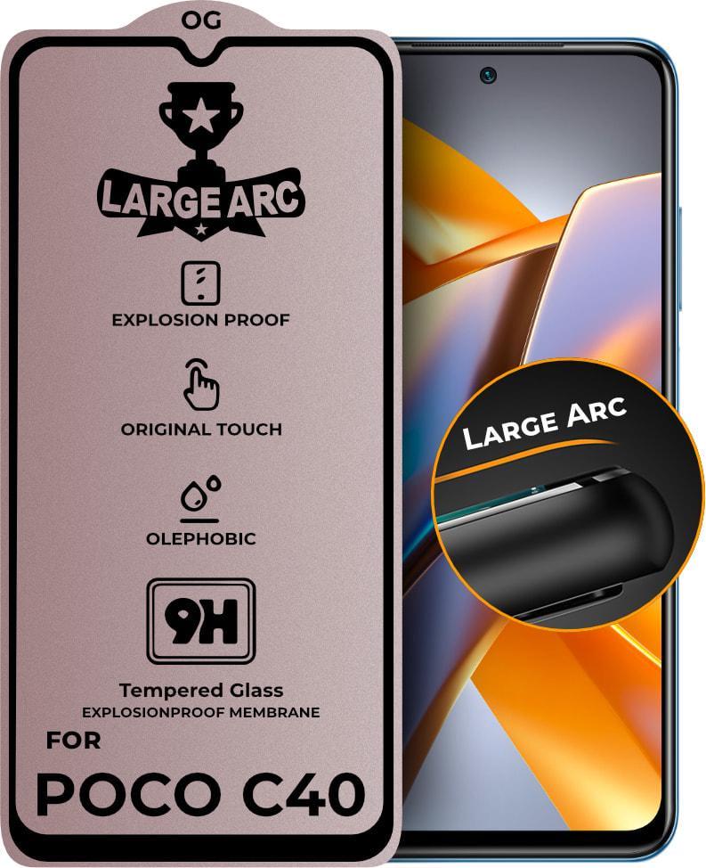 Защитное стекло Large Arc Xiaomi Poco C40 (Full Glue) (30694) Защитное стекло Large Arc Xiaomi Poco C40 (Full Glue) (30694)
