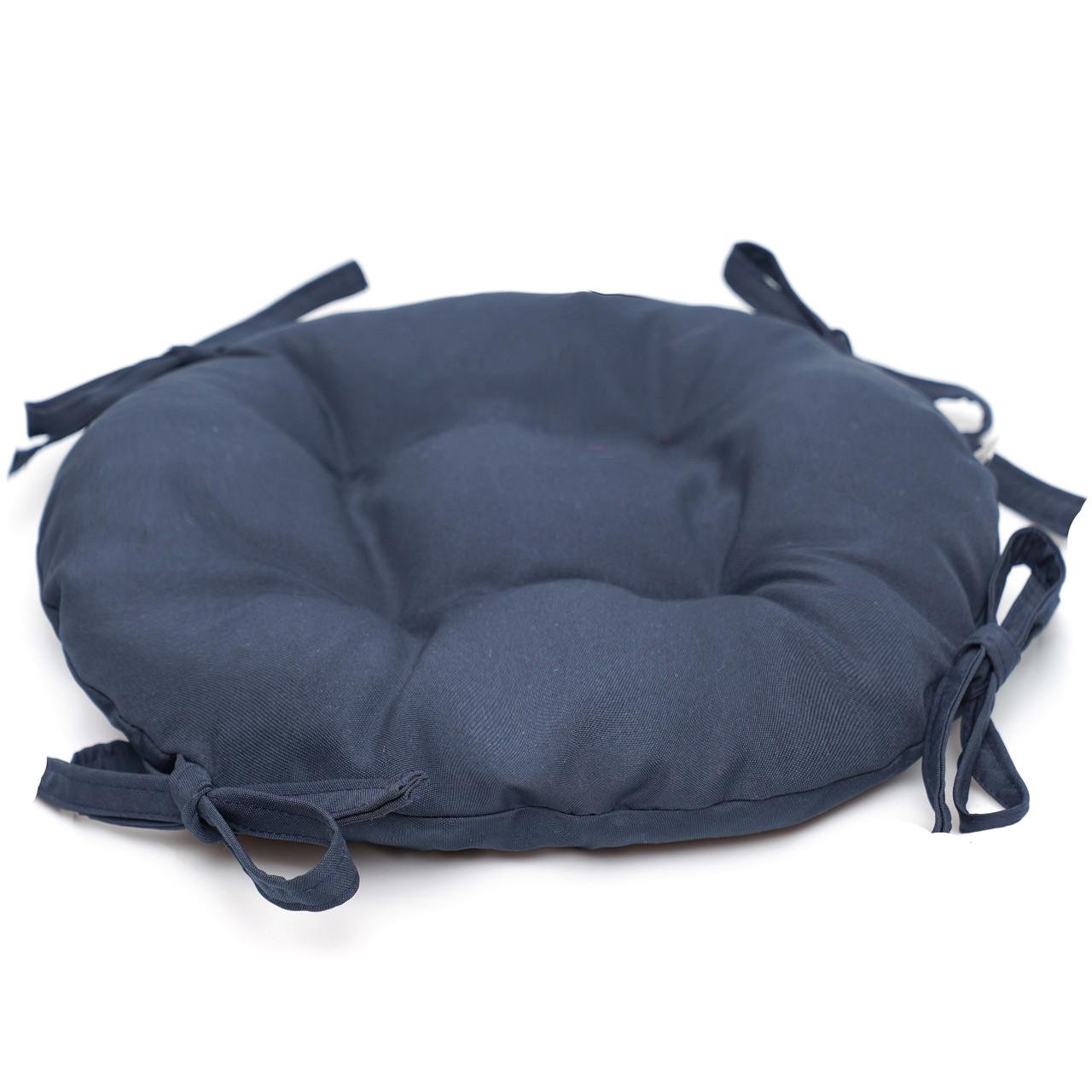 Подушка для стула/кресла/табурета 35х8 см Темно-синий (1630739947) - фото 2