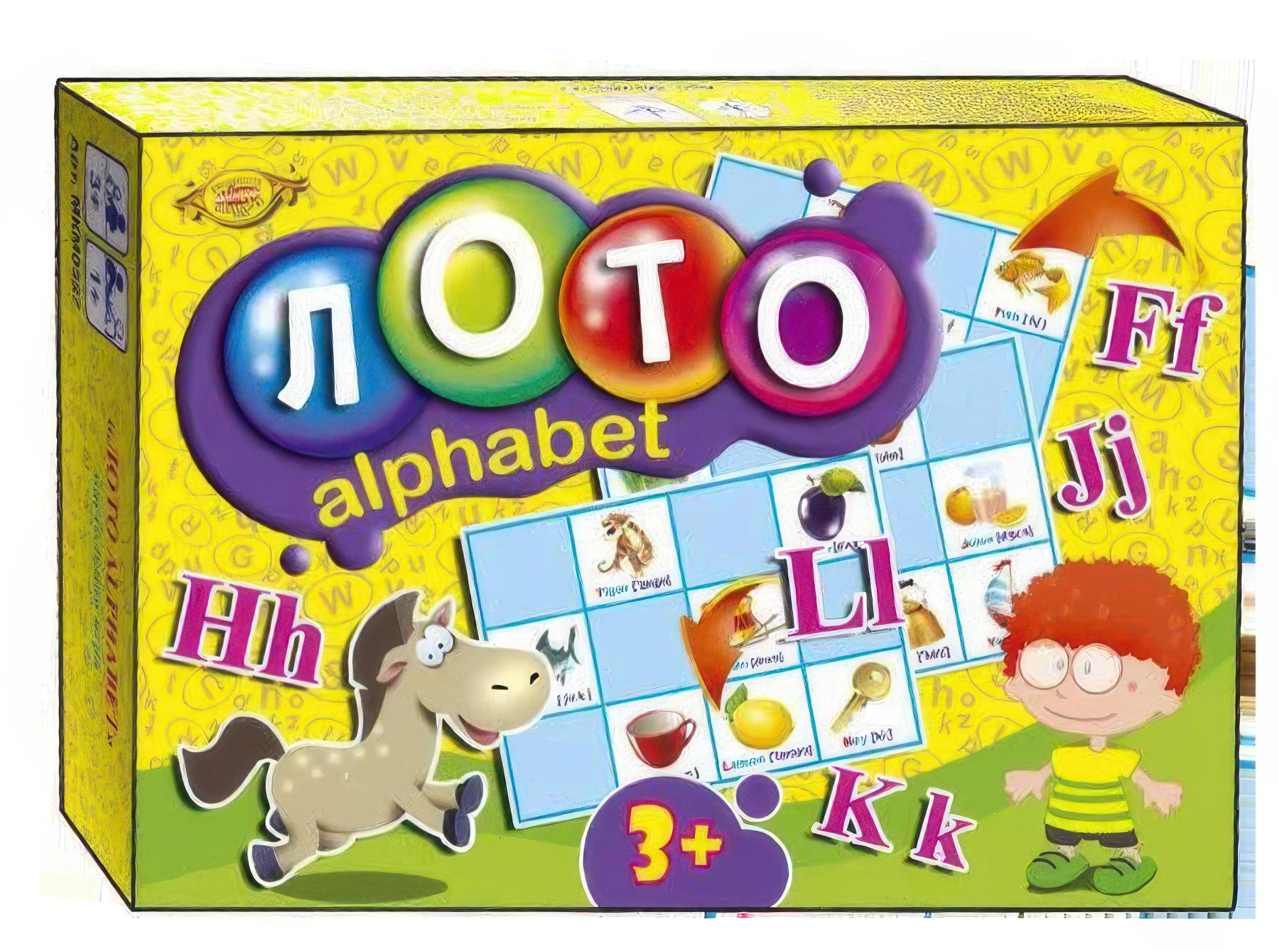 Настільна гра Майстер Лото ALPHABET 20,5х14х3,5 см від 3 років Блакитний (SR-113-N-921)