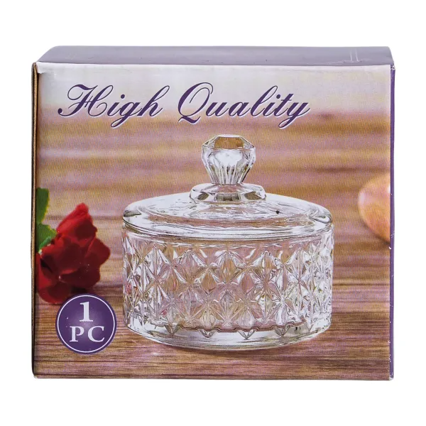 Конфетница с крышкой High Quality из хрустального стекла Ice flowers (HP-YH-30) - фото 6 Конфетница с крышкой High Quality из хрустального стекла Ice flowers (HP-YH-30) - фото 6