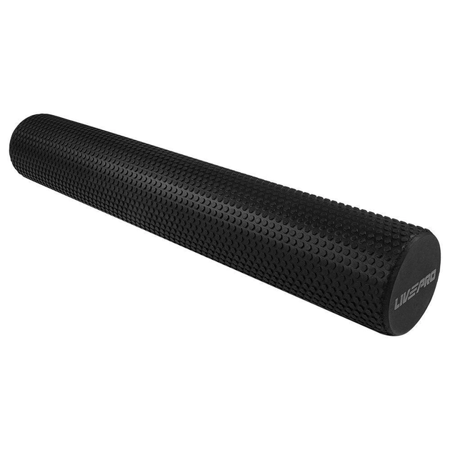 Ролик массажный FOAM ROLLER 90х15 см Черный (LP8230-90)