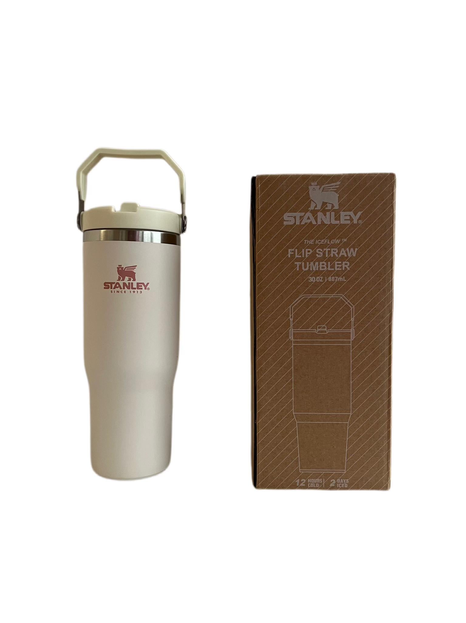 Термокружка Stanley The IceFlow Flip Straw Tumbler 30 oz 887 мл Молочний (30467228)