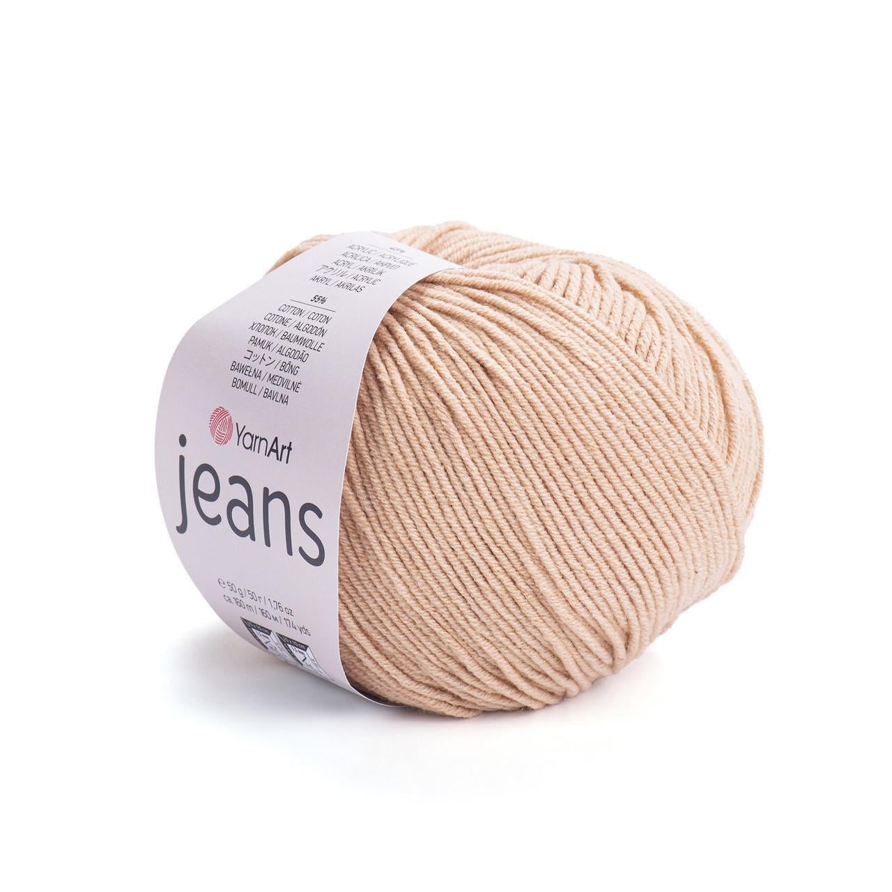 Пряжа для вязания YarnArt Jeans 50 г 160 м Пудровый №07 (2745232218) Пряжа для вязания YarnArt Jeans 50 г 160 м Пудровый №07 (2745232218)