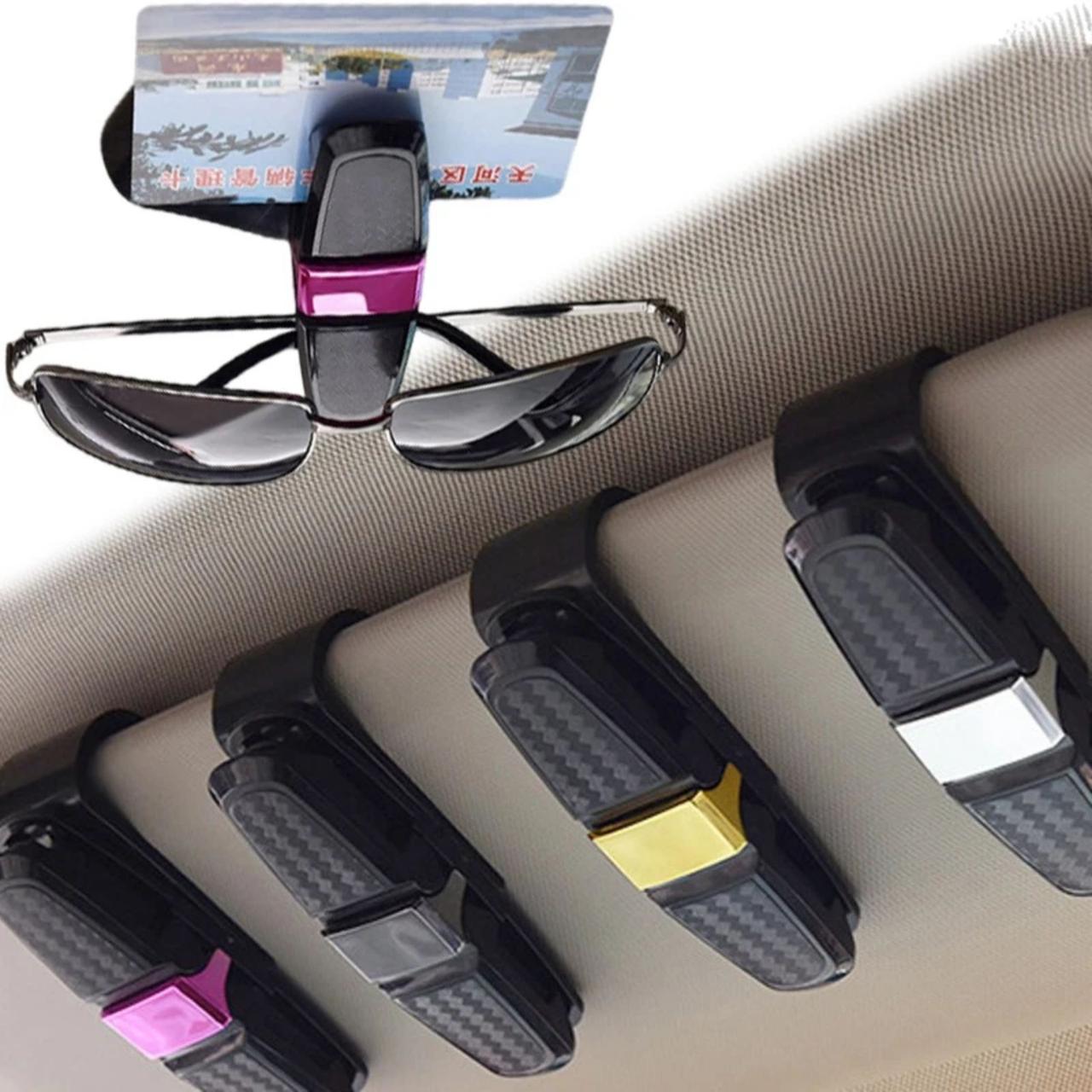 Тримач для окулярів подвійний 2 затискачі Carbon/Gold (4131) - фото 6 Тримач для окулярів подвійний 2 затискачі Carbon/Gold (4131) - фото 6