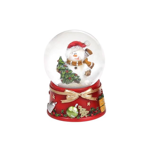 Декоративный водяной шар BonaDi Снеговик с елкой (559-442)