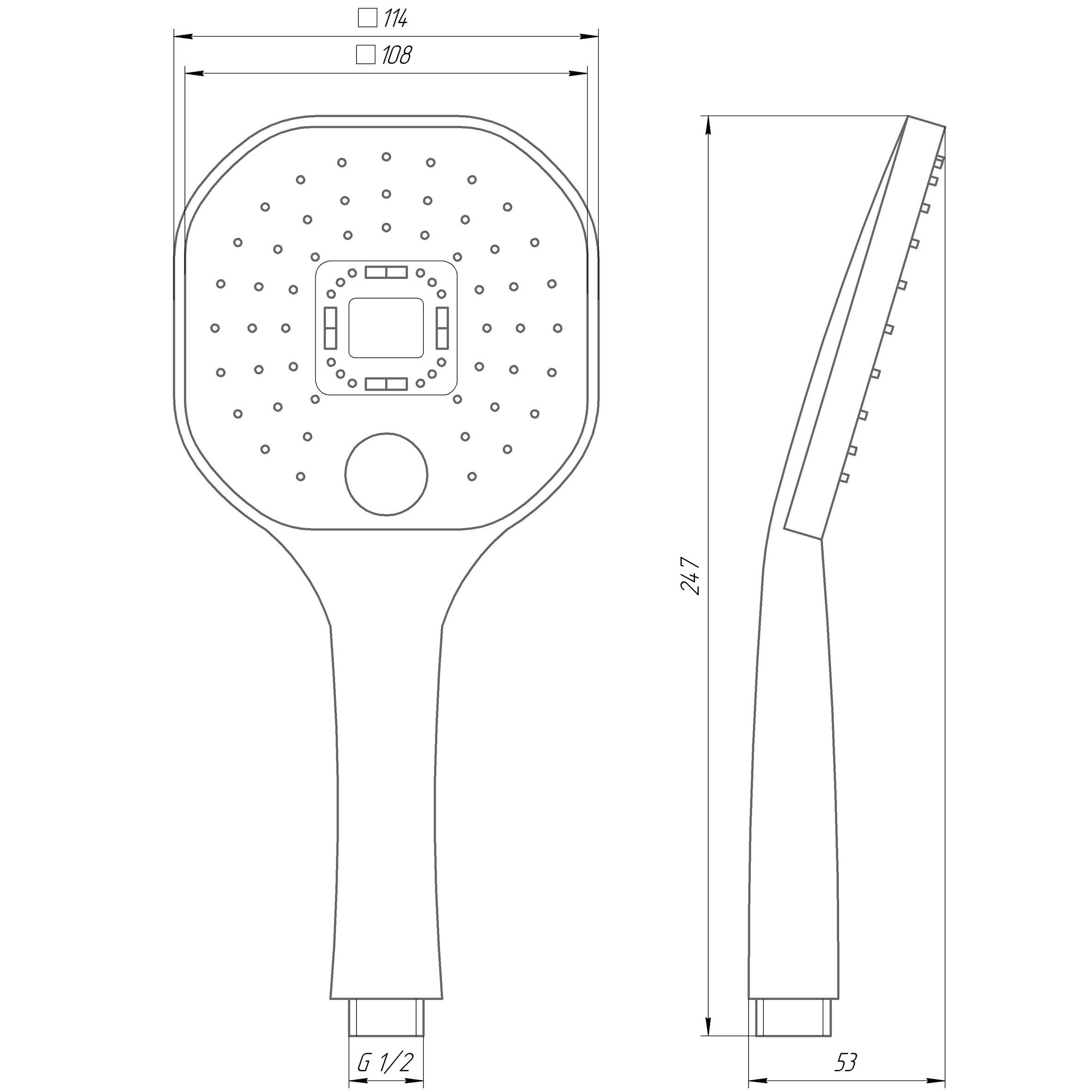 Душевая лейка Globus Lux NS-003-BB - фото 6