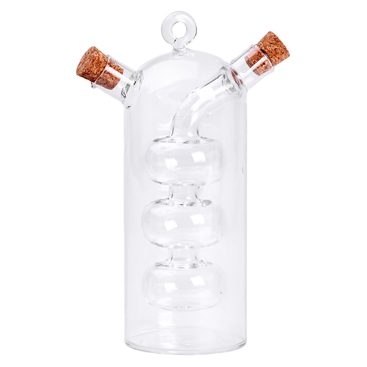 Пляшка для олії та оцту 2в1 скляна 400 мл (HP-34-15)