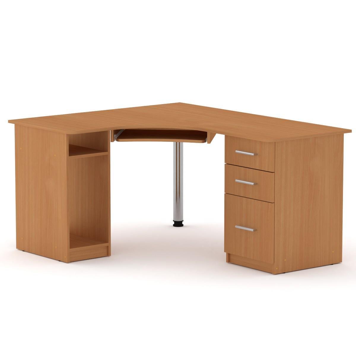 Стол компьютерный МеблиКо СУ-9 150х125х85 см Бук (k-1436-1)