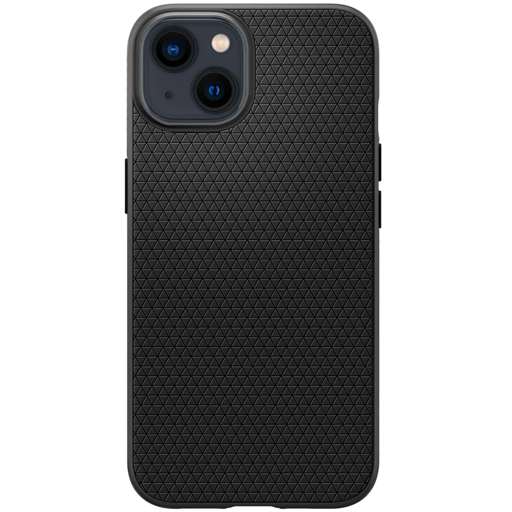 Силиконовый чехол-накладка Spigen Liquid Air Case for iPhone 13, Black (ACS03519)