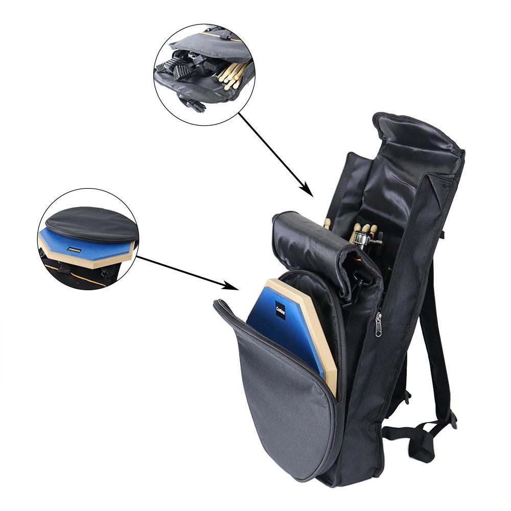 Комплект тренировочный пед со стойкой палочками и чехлом для барабанщика 30 см Gray - фото 9 Комплект тренировочный пед со стойкой палочками и чехлом для барабанщика 30 см Gray - фото 9