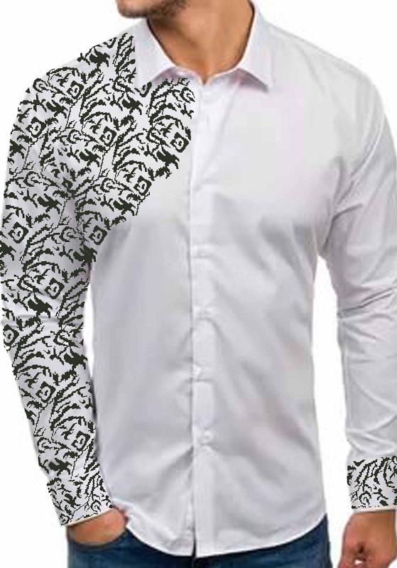 Заготовка для вишивки нитками або бісером/сорочка чоловіча не пошита СЧД-297 домоткане полотно Заготовка для вишивки нитками або бісером/сорочка чоловіча не пошита СЧД-297 домоткане полотно