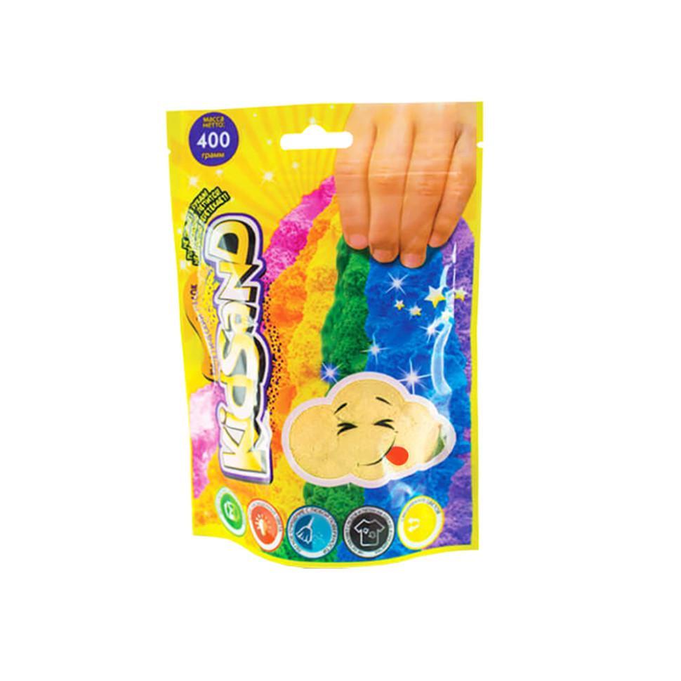 Кінетичний пісок Danko Toys KidSand KS-03-03 пакет 400 г Жовтий (RLT7063s43988)