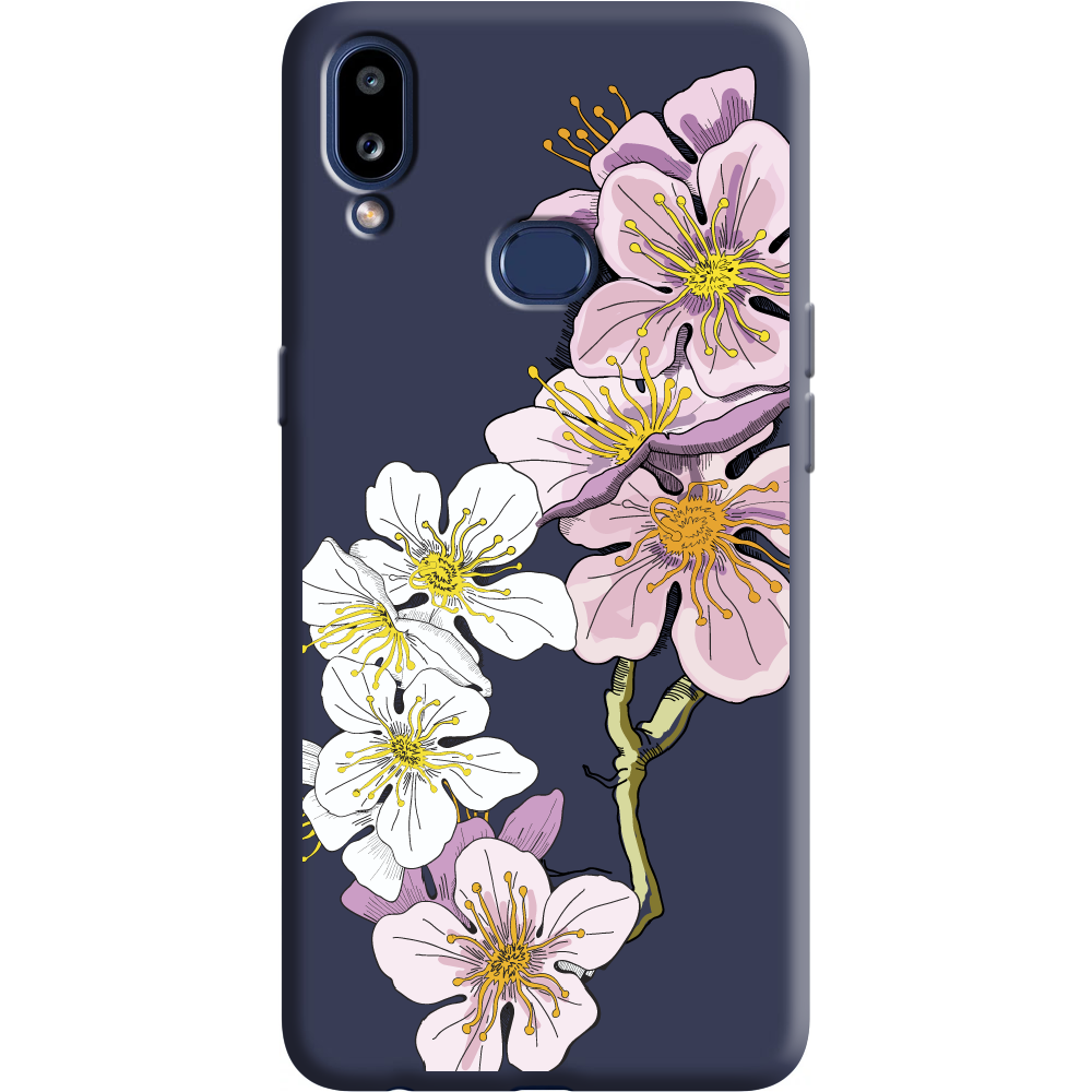 Чехол Boxface Samsung A107 Galaxy A10s Cherry Blossom Синий силикон (37944-cc4-38657)