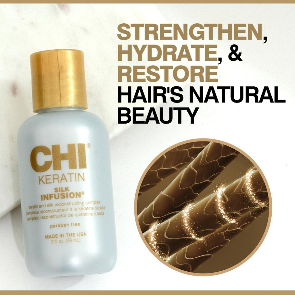 Комплекс для волосся CHI Keratin Silk Infusion 59 мл (28304985) - фото 3