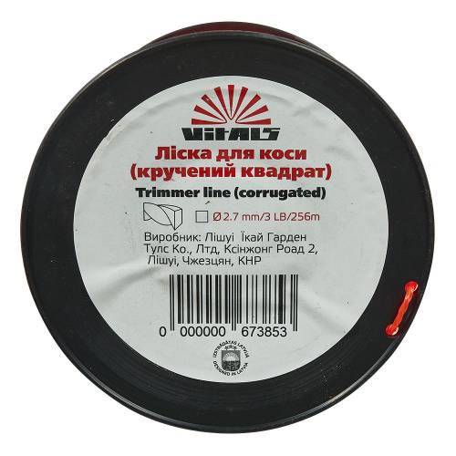 Волосінь для тримерів у бухті Vitals кручений квадрат 2,7x3LB 256 м (10612596) - фото 3