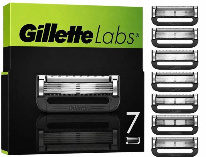 Сменные картриджи для бритья мужские Gillette Labs кассеты 7 шт.