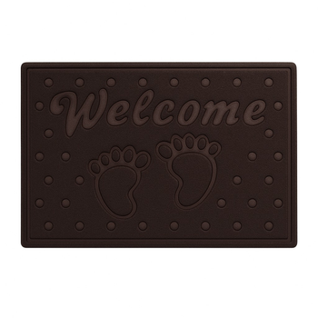 Брудозахисний килимок Stenson Welcome N01580 38х58 см Коричневий (630971) Брудозахисний килимок Stenson Welcome N01580 38х58 см Коричневий (630971)