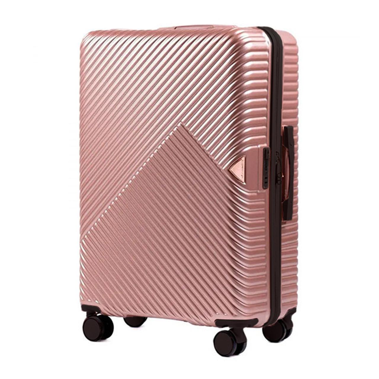 Чемодан Wings WN01 большой 97 л Розовое золото (WN01-L-RoseGold-ABS)