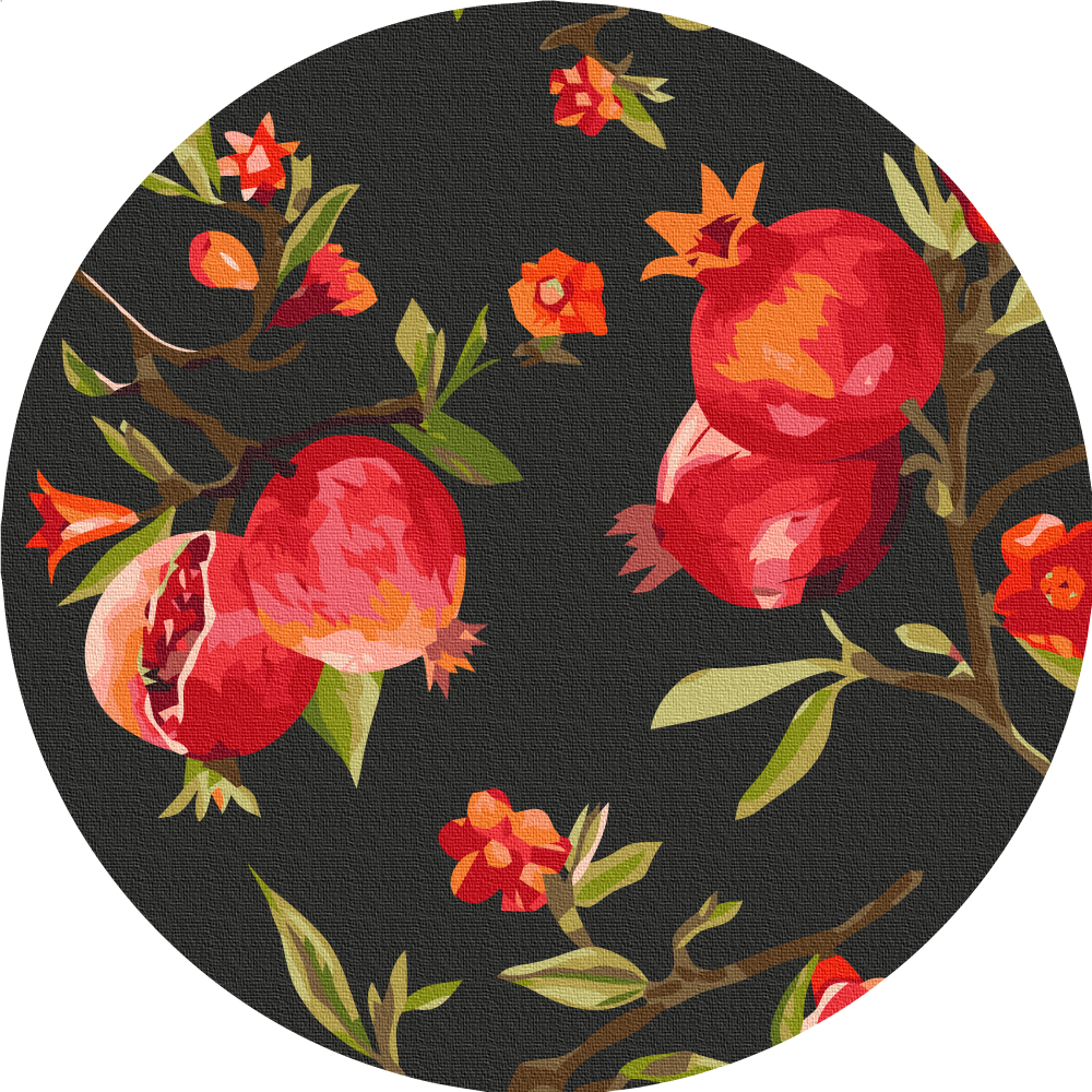 Картина по номерам Brushme Гранатовое дерево 30 см (RC00045M)