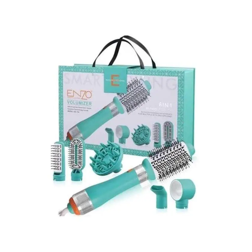 Фен ENZO для надання об'єму волоссю 6в1 з 5 насадками (EN-750)