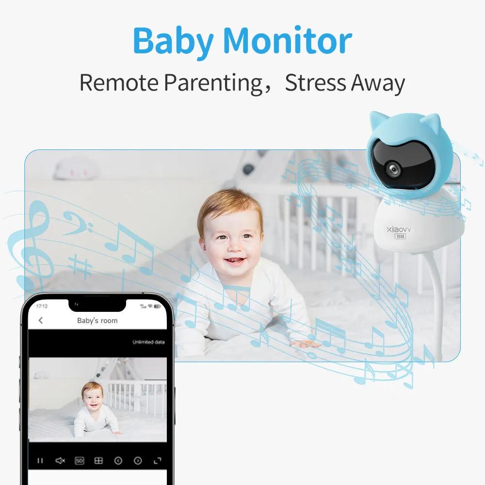 Відеоняня Xiaovv Q2BM на прищепці Блакитний (28780644) - фото 7 Відеоняня Xiaovv Q2BM на прищепці Блакитний (28780644) - фото 7