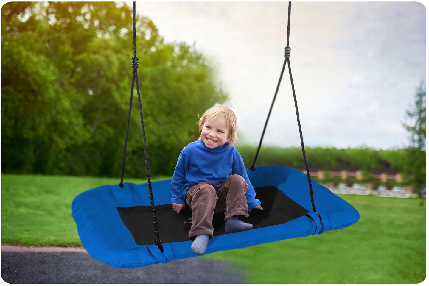 Гойдалка-гніздо прямокутна NEO-SPORT Swingo 2 110х70 см Синій (1010) - фото 5 Гойдалка-гніздо прямокутна NEO-SPORT Swingo 2 110х70 см Синій (1010) - фото 5