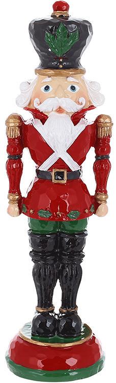 Статуэтка декоративная Солдатик на страже 25 см Красный с зеленым