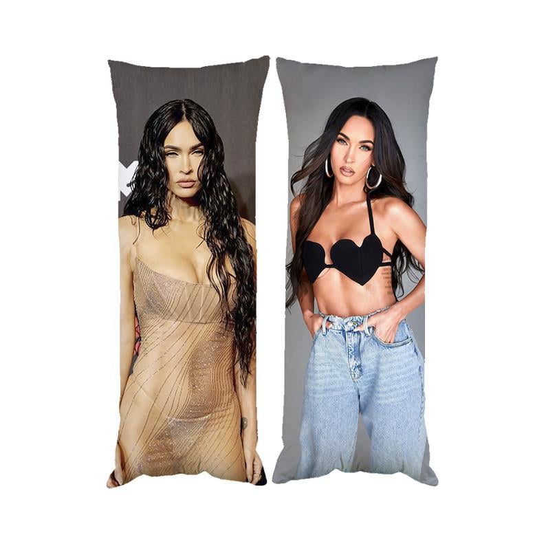 Подушка дакимакура Меган Фокс декоративная ростовая для обнимания 50x150 см (1834013845)