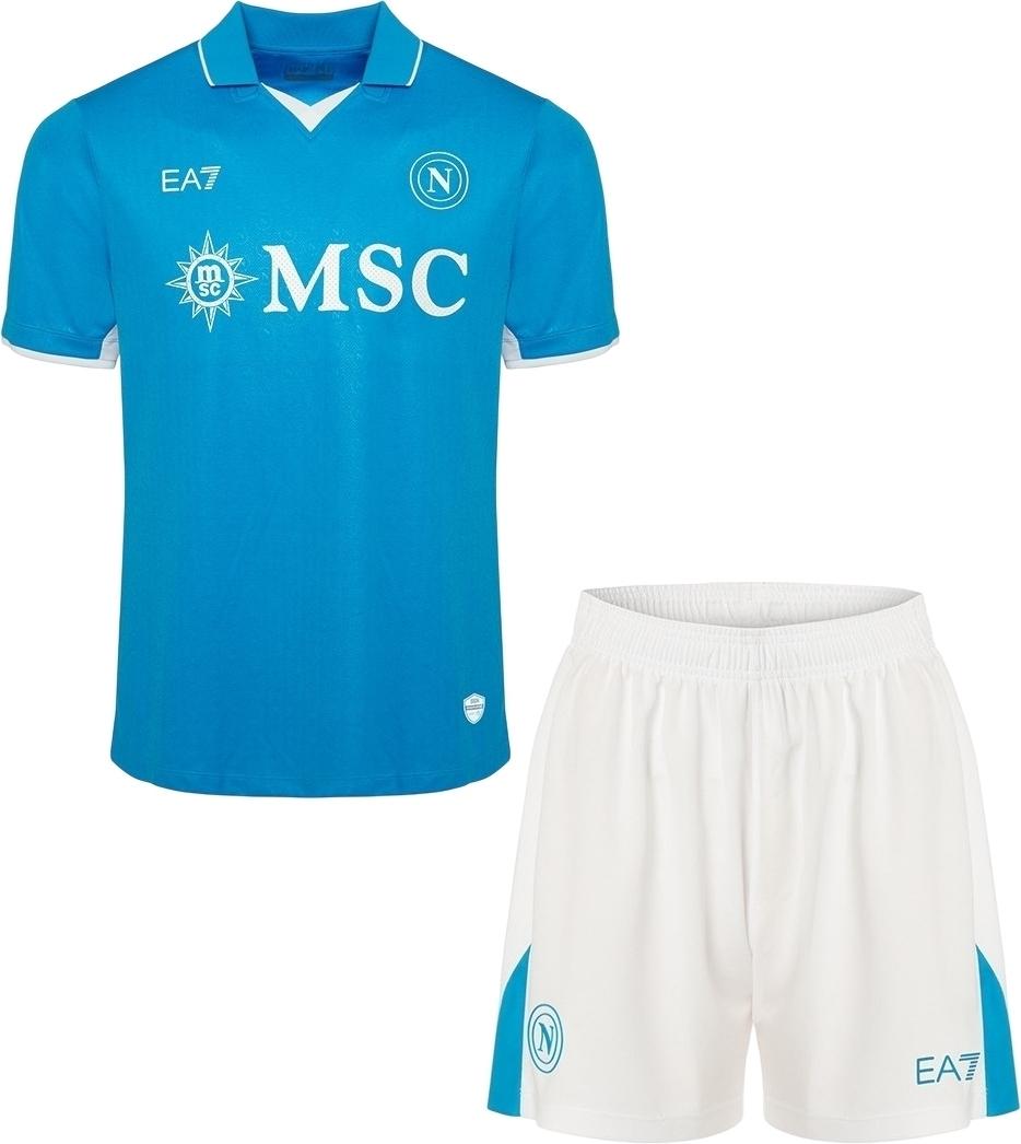 Футбольная форма Наполи 2024-2025 домашняя F0084 L Голубо-белый (47311-51)