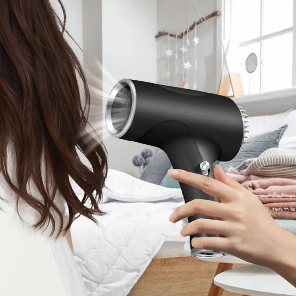 Фен для волос беспроводной с аккумулятором 2600 мА/ч Черный (29903017) - фото 4 Фен для волос беспроводной с аккумулятором 2600 мА/ч Черный (29903017) - фото 4