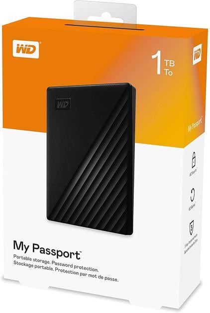 Жесткий диск внешний WD HDD 2,5" USB 1.0TB My Passport Black (WDBYVG0010BBK-WESN) - фото 7 Жесткий диск внешний WD HDD 2,5" USB 1.0TB My Passport Black (WDBYVG0010BBK-WESN) - фото 7