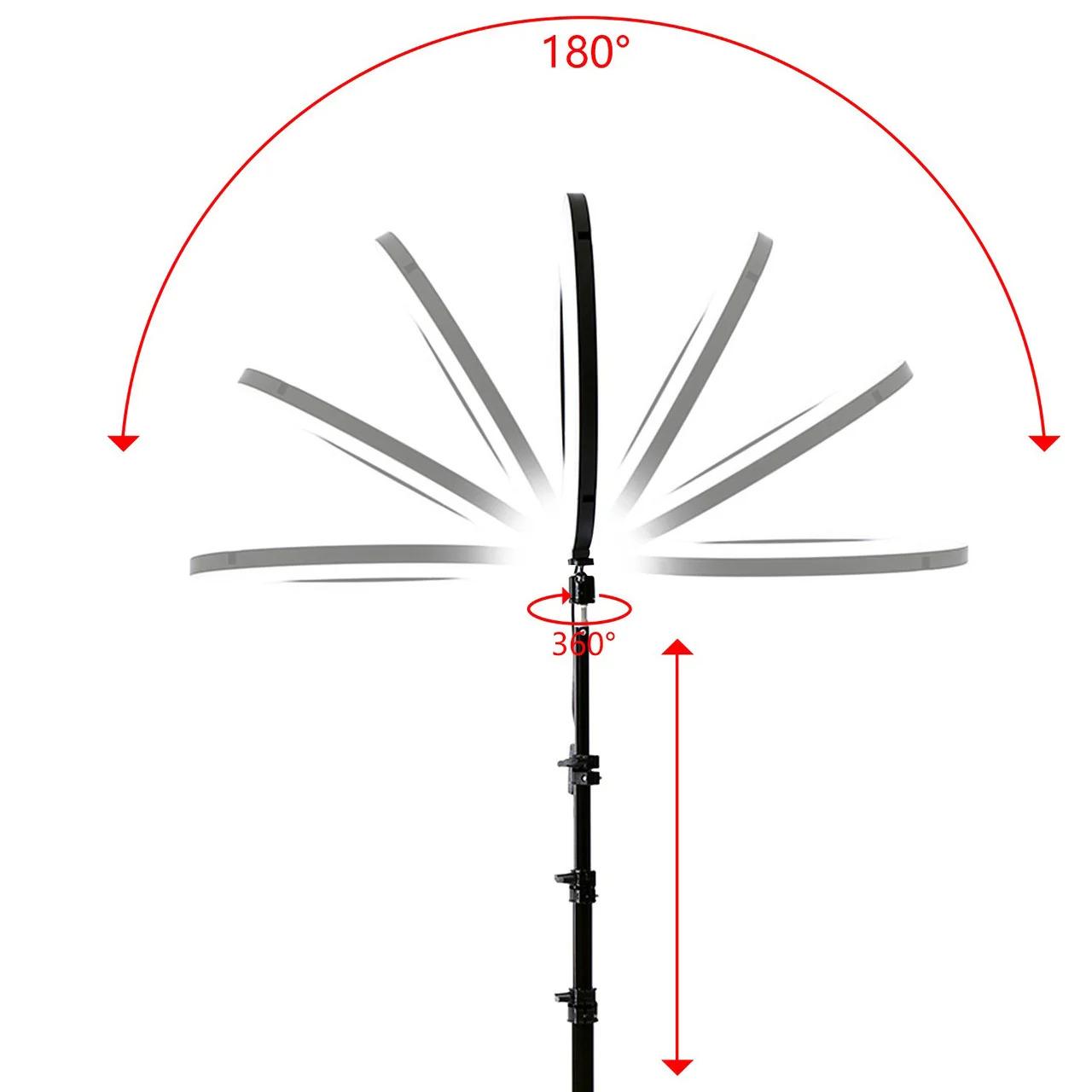 Кільцева лампа Ring Light R14T зі штативом 36 см з пультом та сумка (33d2c3f4) - фото 3