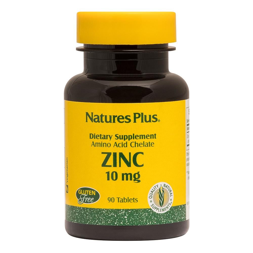 Цинк Natures Plus Zinc 10 mg 90 Tablets