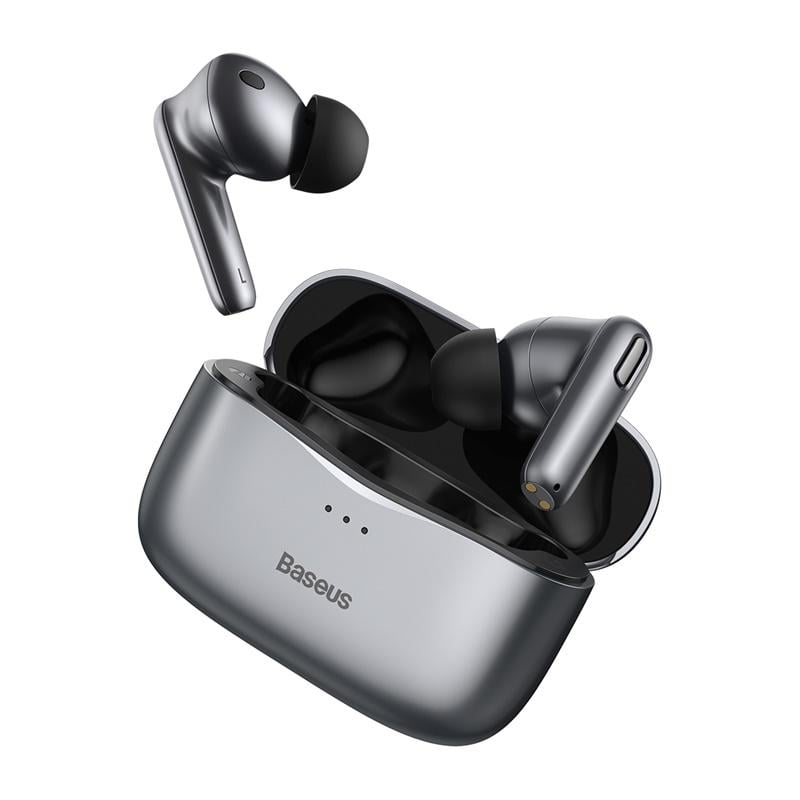 Навушники бездротові Baseus Simu ANC True Wireless Earphones S2 42/480 mAh Сірий (NGS2-0G)