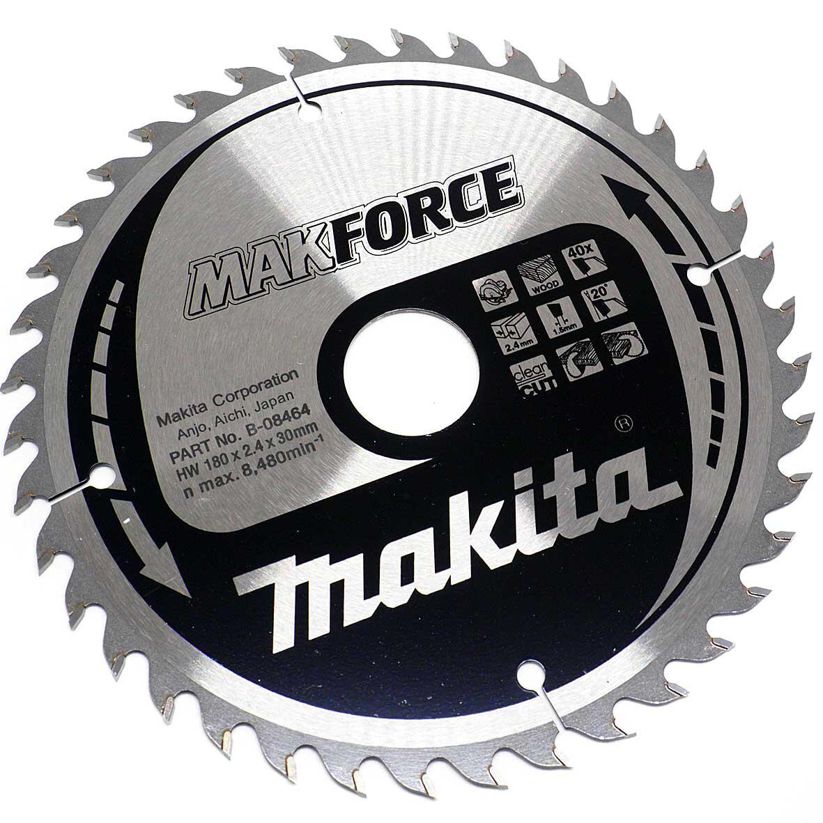 Диск пильный по дереву Makita Makforce 180х30 мм 40T