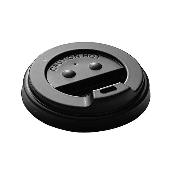 Кришки ST-75 для паперових стаканів 250 мл 75 мм 100 шт. Чорний (26794321)