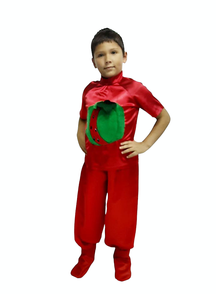 Карнавальний костюм Кавуна із атласу 116 см