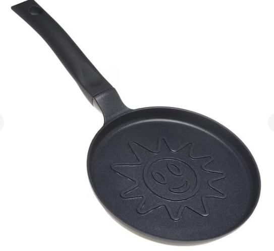 Сковорода блинная Kamille Vizo Солнце с антипригарным покрытием 18 см (4217)